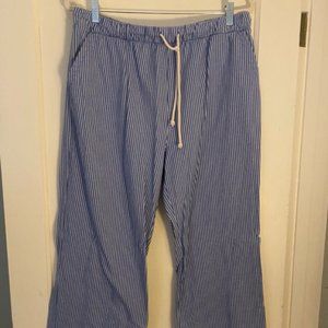 J. Crew Pull-on wide-leg crop pant in seersucker